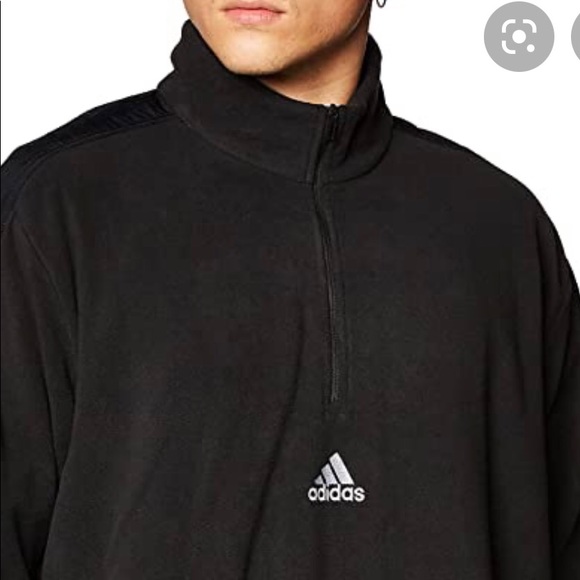 ADIDAS 1/4 zip fleece pullover - Picture 3 of 6
